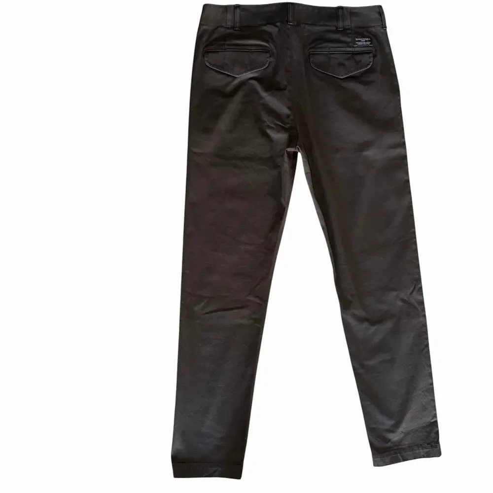 Banana Republic Slim Fit Heavyweight Premium Cotton Chino Pants Brown 32x32
